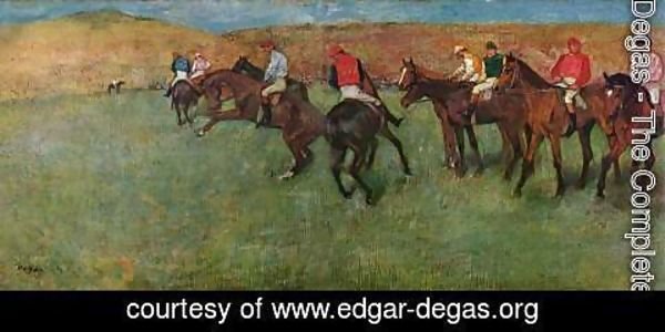 Edgar Degas - At the Races - Before the Start