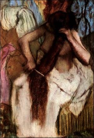 Edgar Degas - Seated Woman Combing Her Hair