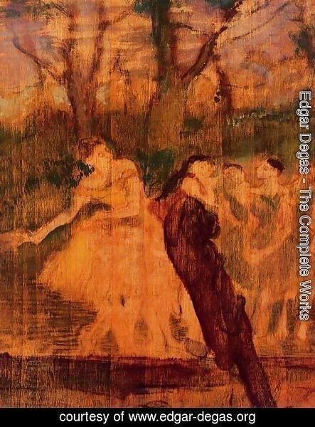 Edgar Degas - Dancers on the Scenery