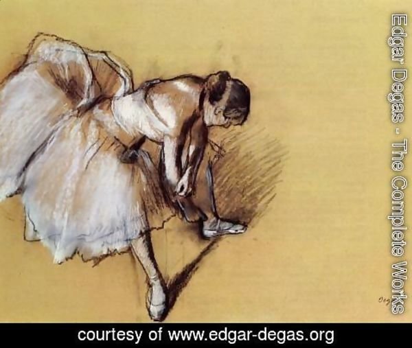 Edgar Degas - Dancer Adjusting Her Slipper