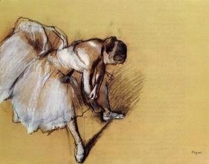 Edgar Degas - Dancer Adjusting Her Slipper