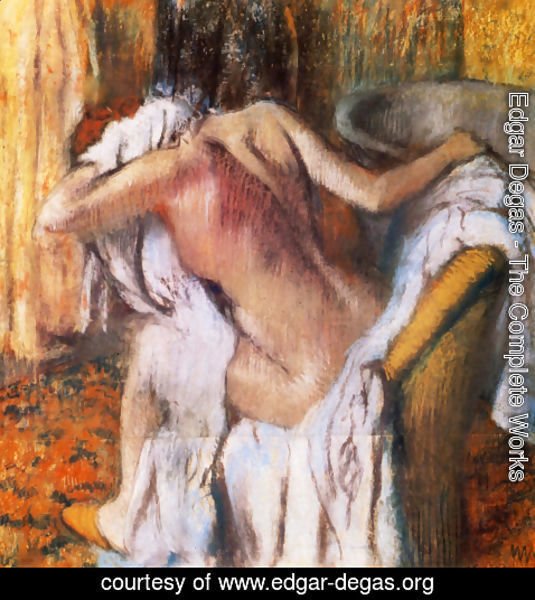 Edgar Degas - After the Bath, Woman Drying Herself I