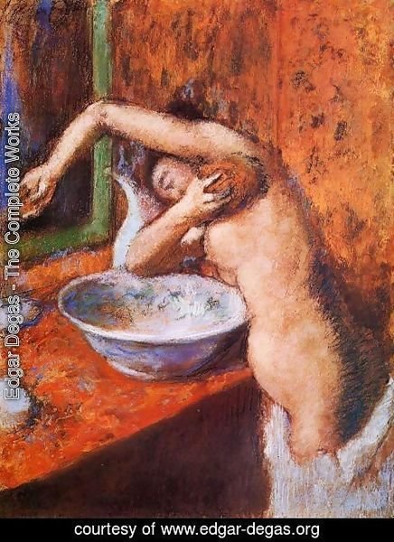 Edgar Degas - Woman Washing Herself I