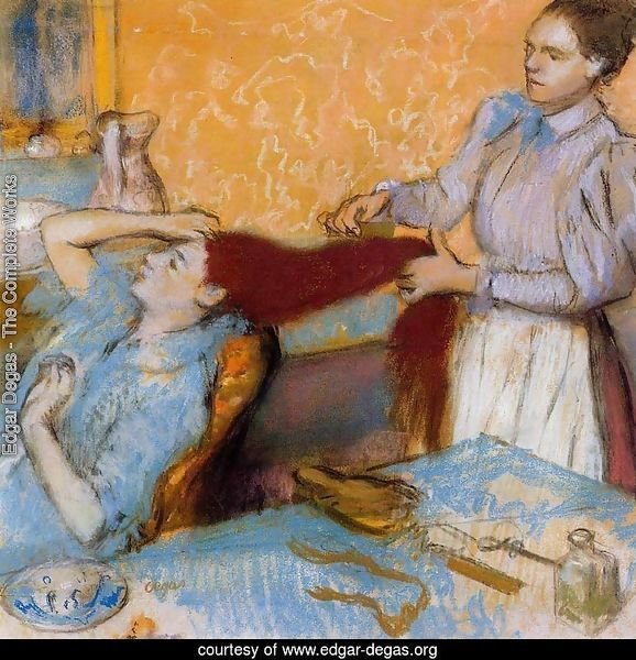 Woman Having Her Hair Combed I