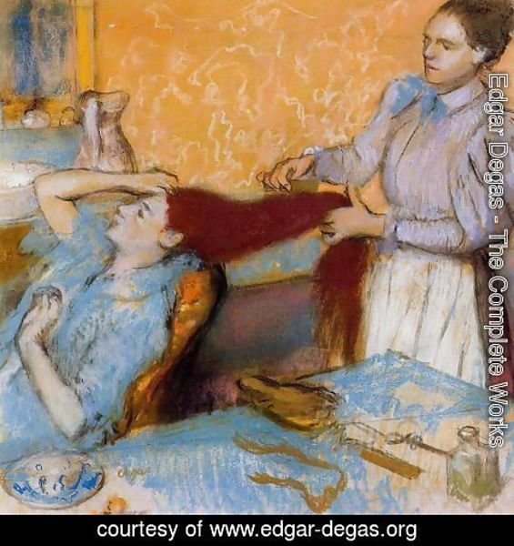 Edgar Degas - Woman Having Her Hair Combed I