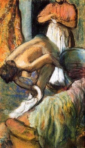 Edgar Degas - Breakfast after the Bath I