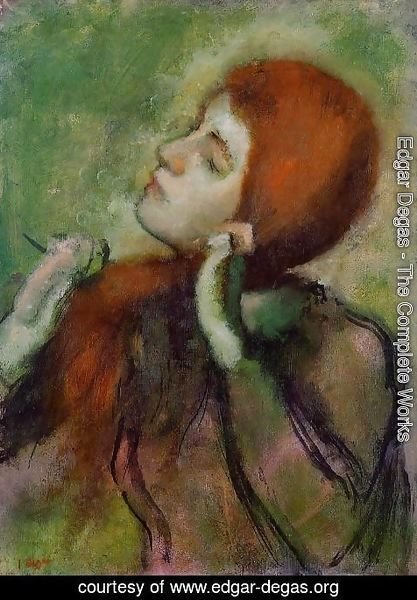 Edgar Degas - Woman Combing Her Hair III