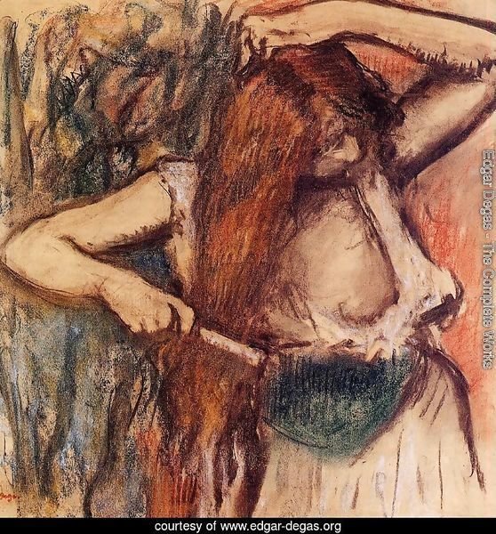 Woman Combing Her Hair IV