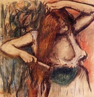 Edgar Degas - Woman Combing Her Hair IV