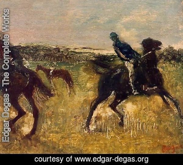 Edgar Degas - Jockeys VI