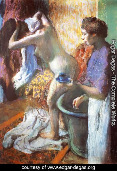 Edgar Degas - Breakfast after the Bath II