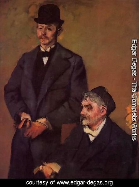 Edgar Degas - Henri Rouart and His Son Alexis