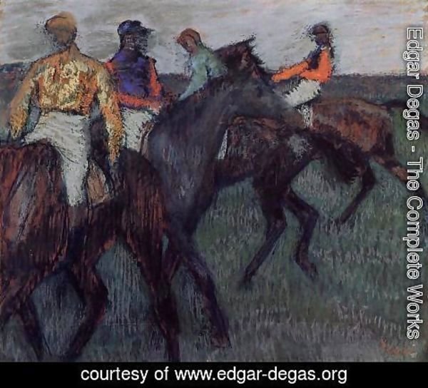 Edgar Degas - Racehorses II