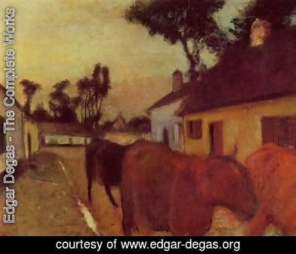 Edgar Degas - The Return of the Herd
