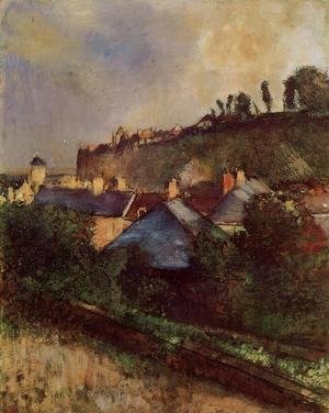 Edgar Degas - Houses at the Foot of a Cliff