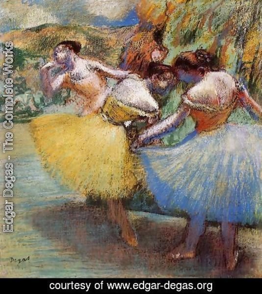 Edgar Degas - Three Dancers II