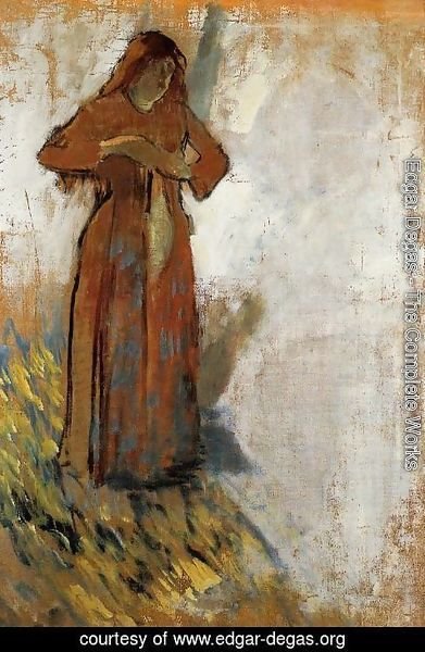 Edgar Degas - Woman with Loose Red Hair