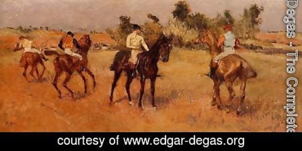 Edgar Degas - Four Jockeys