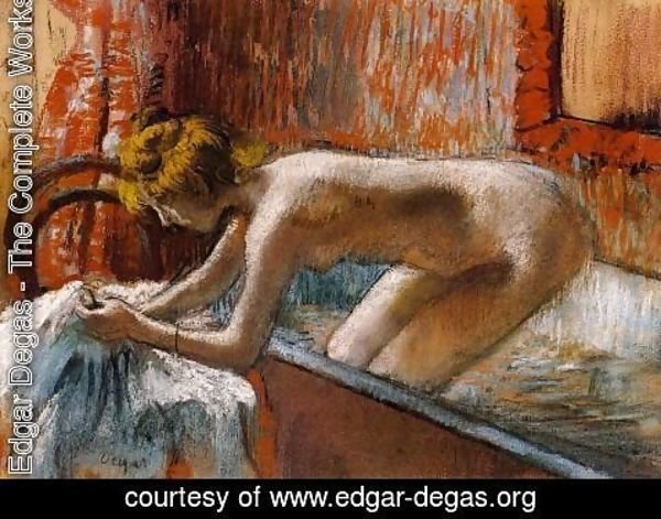 Edgar Degas - Woman Leaving Her Bath III