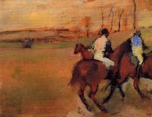 Edgar Degas - Horses and Jockeys