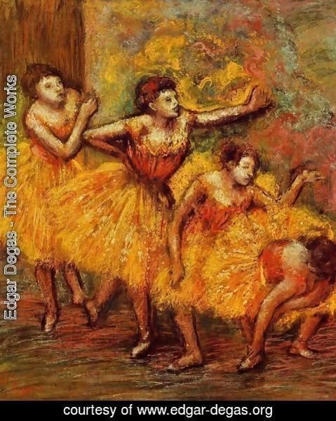 Edgar Degas - Four Dancers III