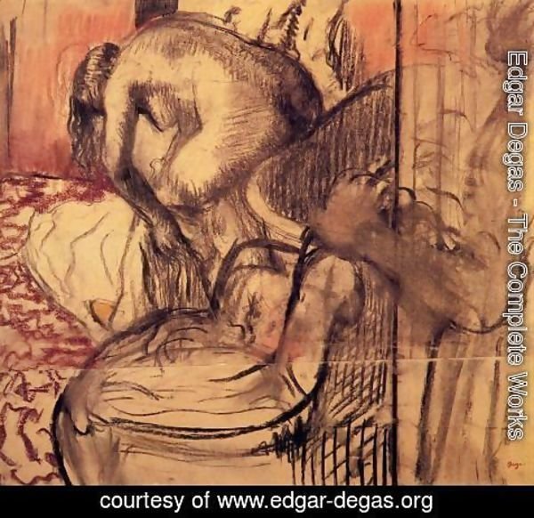 Edgar Degas - After the Bath XIII