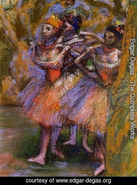 Edgar Degas - Three Dancers IV