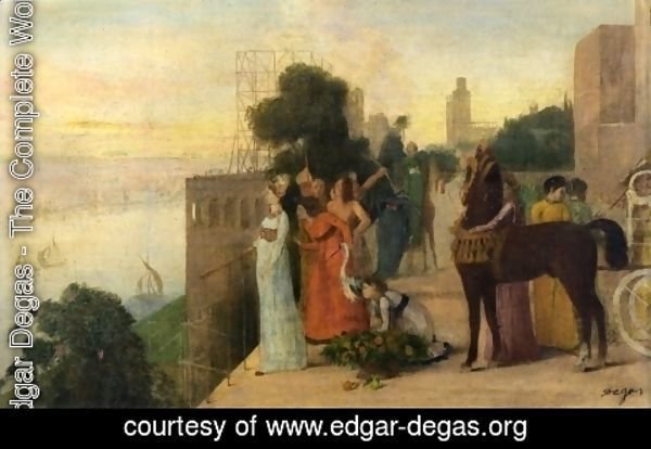 Edgar Degas - Semiramis Building a City
