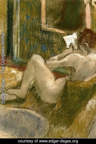 Edgar Degas - Nude from the Rear, Reading