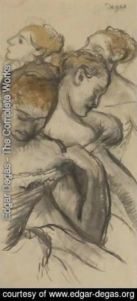 Edgar Degas - Quatre Danseuses