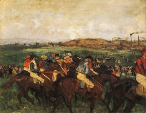 Edgar Degas - Gentlemen Jockeys Before Start