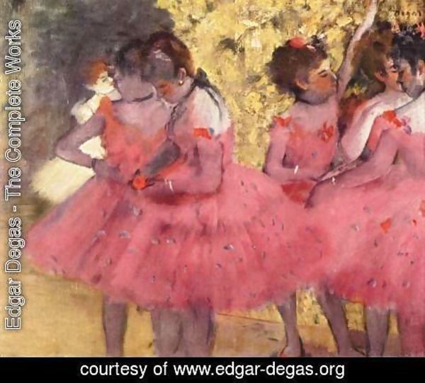 Edgar Degas - Dancers in Pink 2