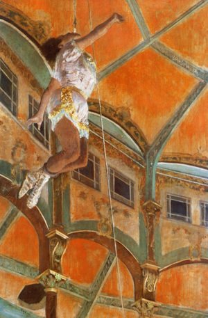 Edgar Degas - Miss La La at the Cirque Fernando, Paris