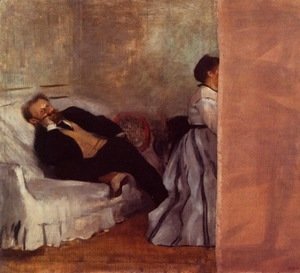 Edgar Degas - Portrait of Edouard Manet