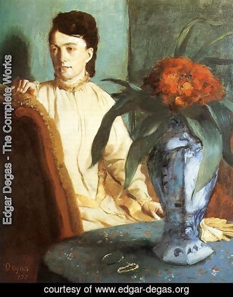 Edgar Degas - Portrait of Mlle. E. Musson