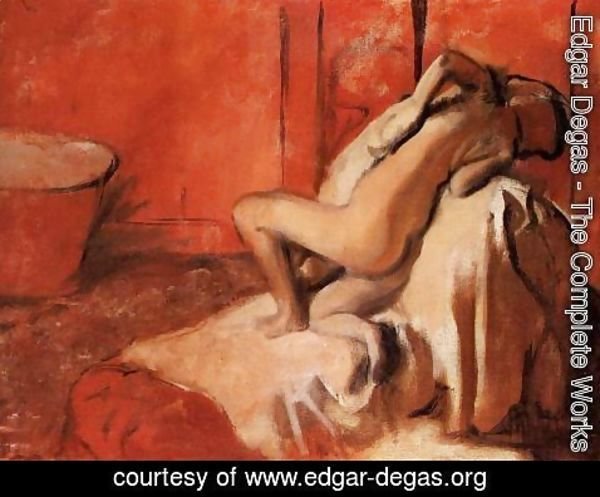 Edgar Degas - After the Bath 1896