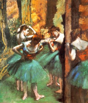 Edgar Degas - Dancers Pink and Green ca. 1890