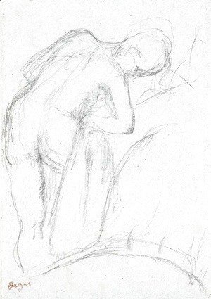 Edgar Degas - Apres le bain (Femme s'essuyant)