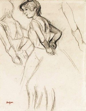 Edgar Degas - Danseuse rattachant son ceinture