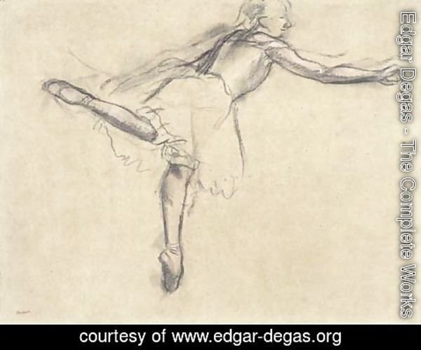 Edgar Degas - Danseuse vue du profil