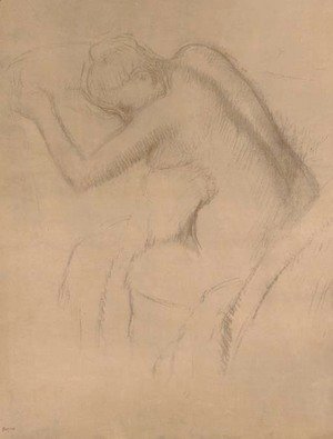 Edgar Degas - Femme nue assise