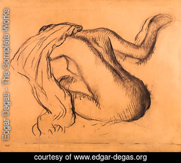 Edgar Degas - Femme nue assise, s'essuyant