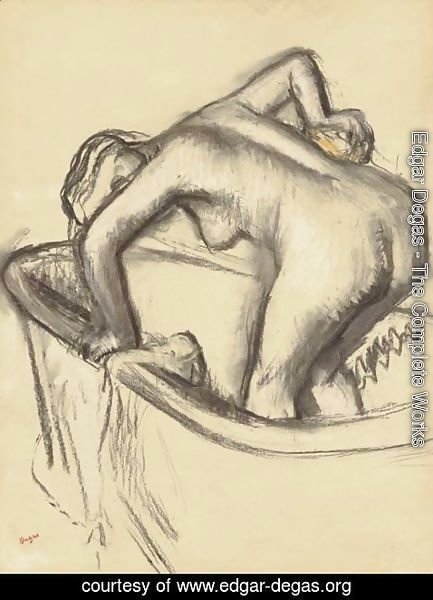Edgar Degas - Femme s'epongeant le dos