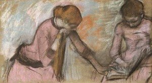 Edgar Degas - Jeunes filles regardant un album