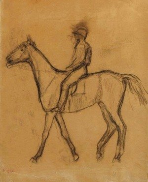 Edgar Degas - Jockey a cheval