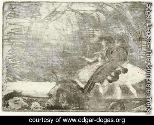 Edgar Degas - On Stage I (Sur la scene)