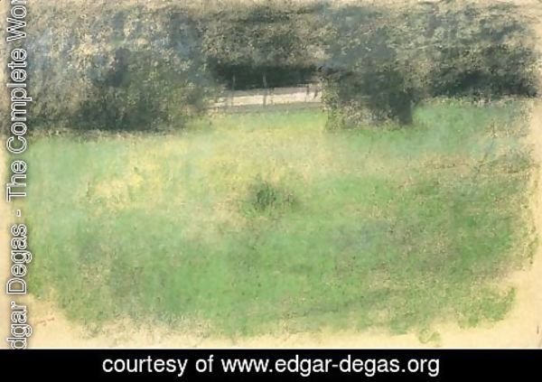 Edgar Degas - Pelouse et route sous-bois