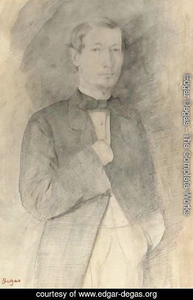 Edgar Degas - Portrait d'homme (Adelchi Morbilli)