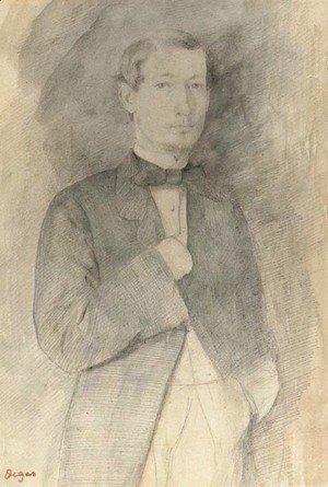 Edgar Degas - Portrait d'homme (Adelchi Morbilli)