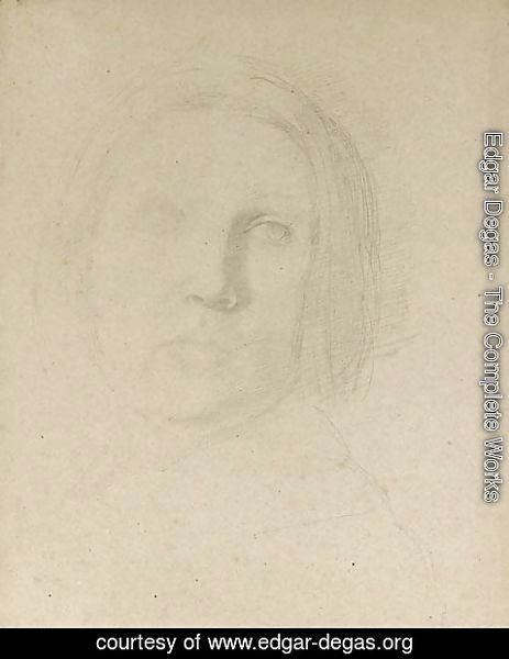 Edgar Degas - Tete de femme